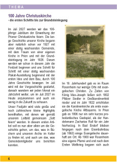 Geschichte 100 Jahre Christuskirche