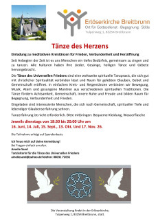 Friedenstänze in der Erlöserkirche